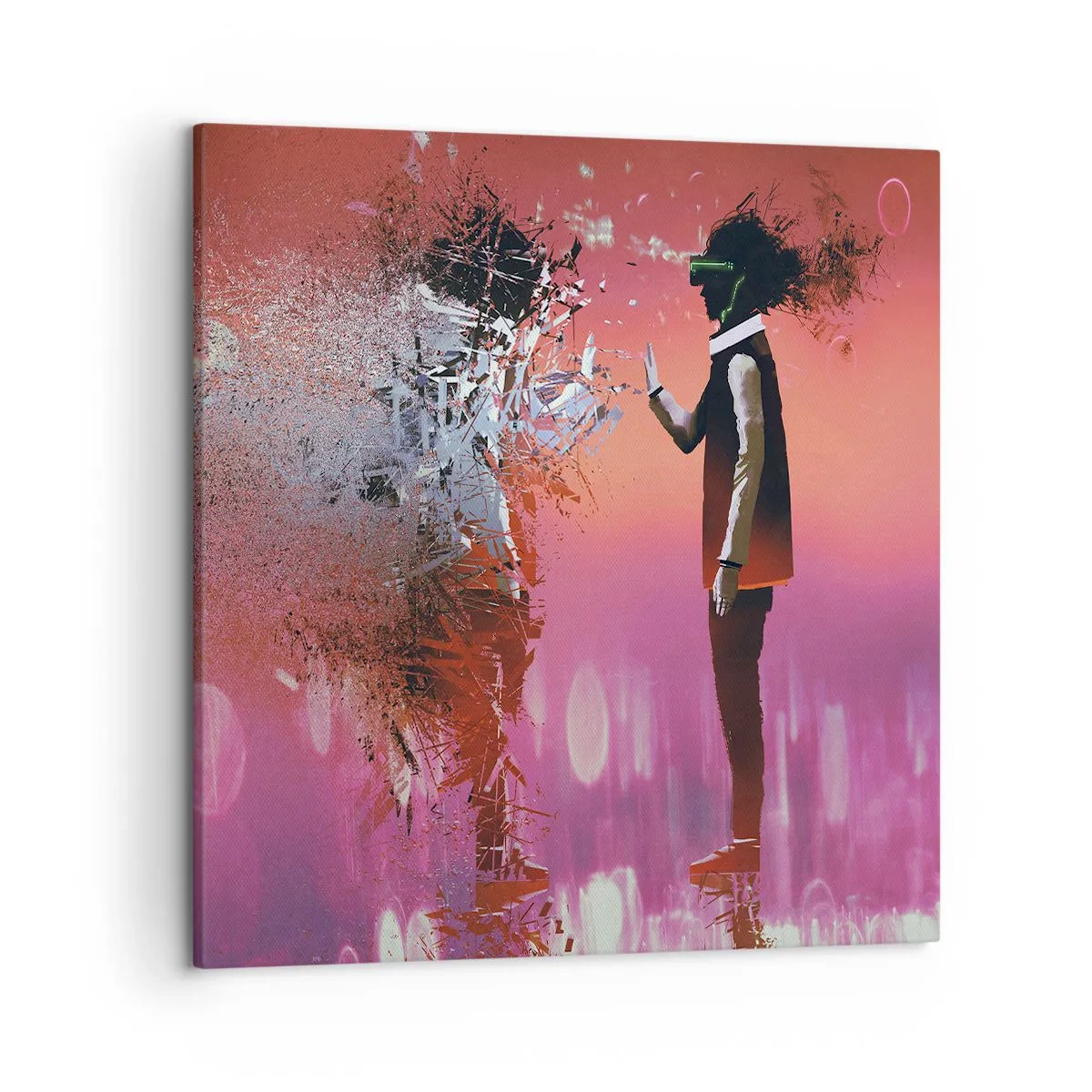 Obraz na plátně - Lze nahlédnut do sebe? - 50x50 cm