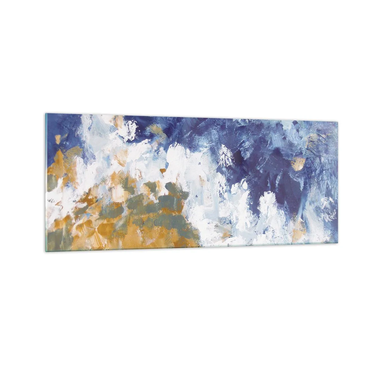 Obraz na skle - Tanec živlů - 100x40 cm