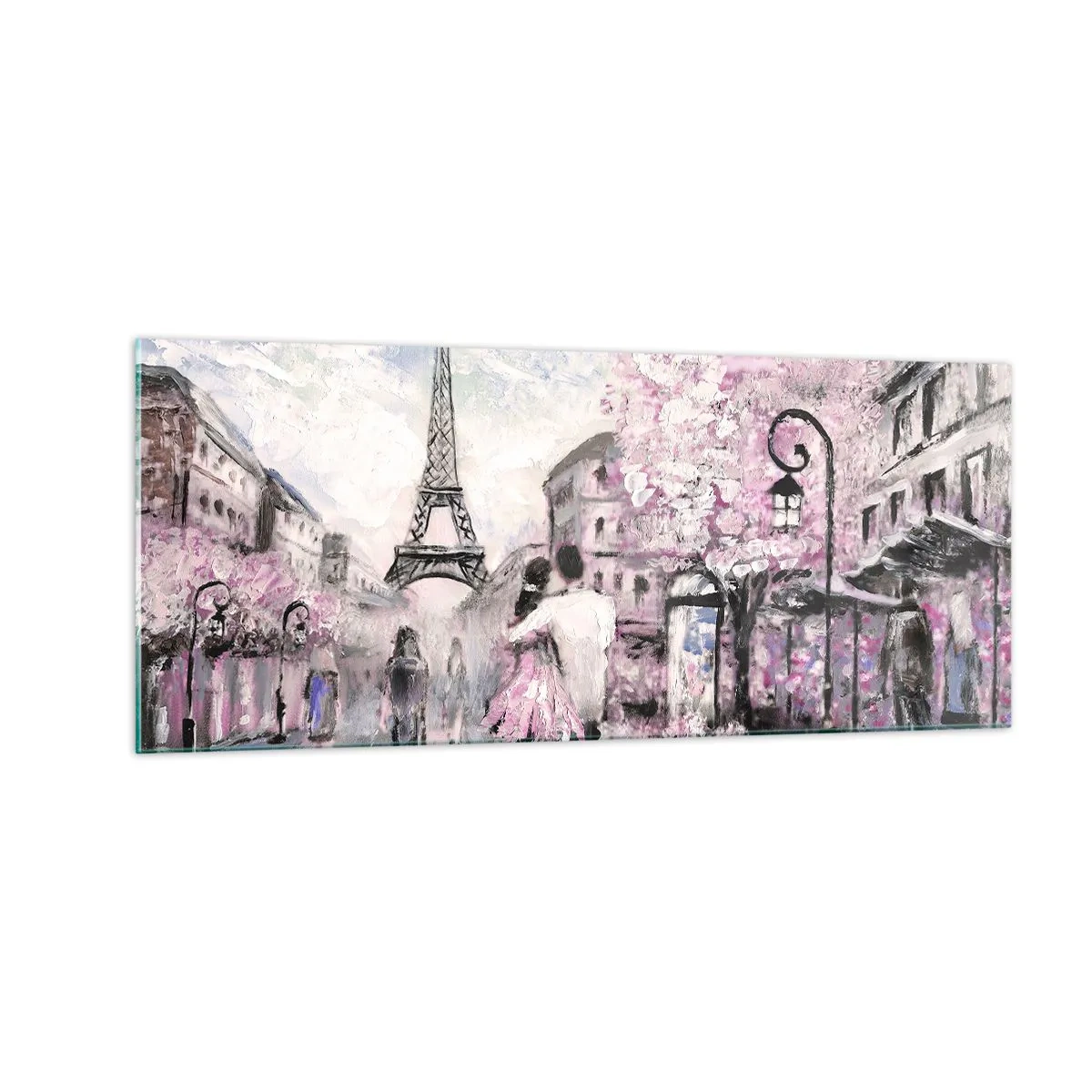 Obraz na skle - Když se zamilovat, tak jenom v… - 100x40 cm