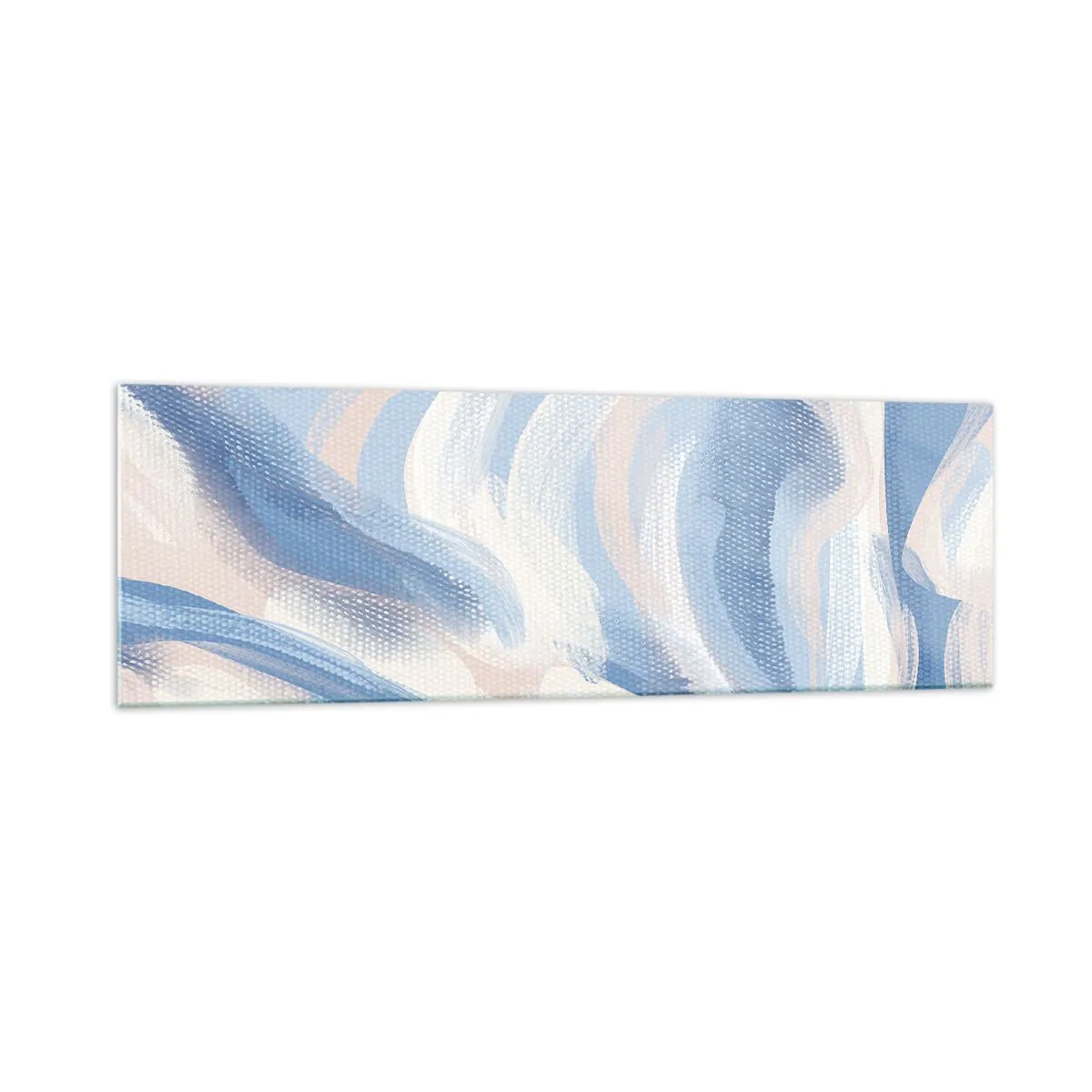 Obraz na skle - Modré kolísání - 160x50 cm