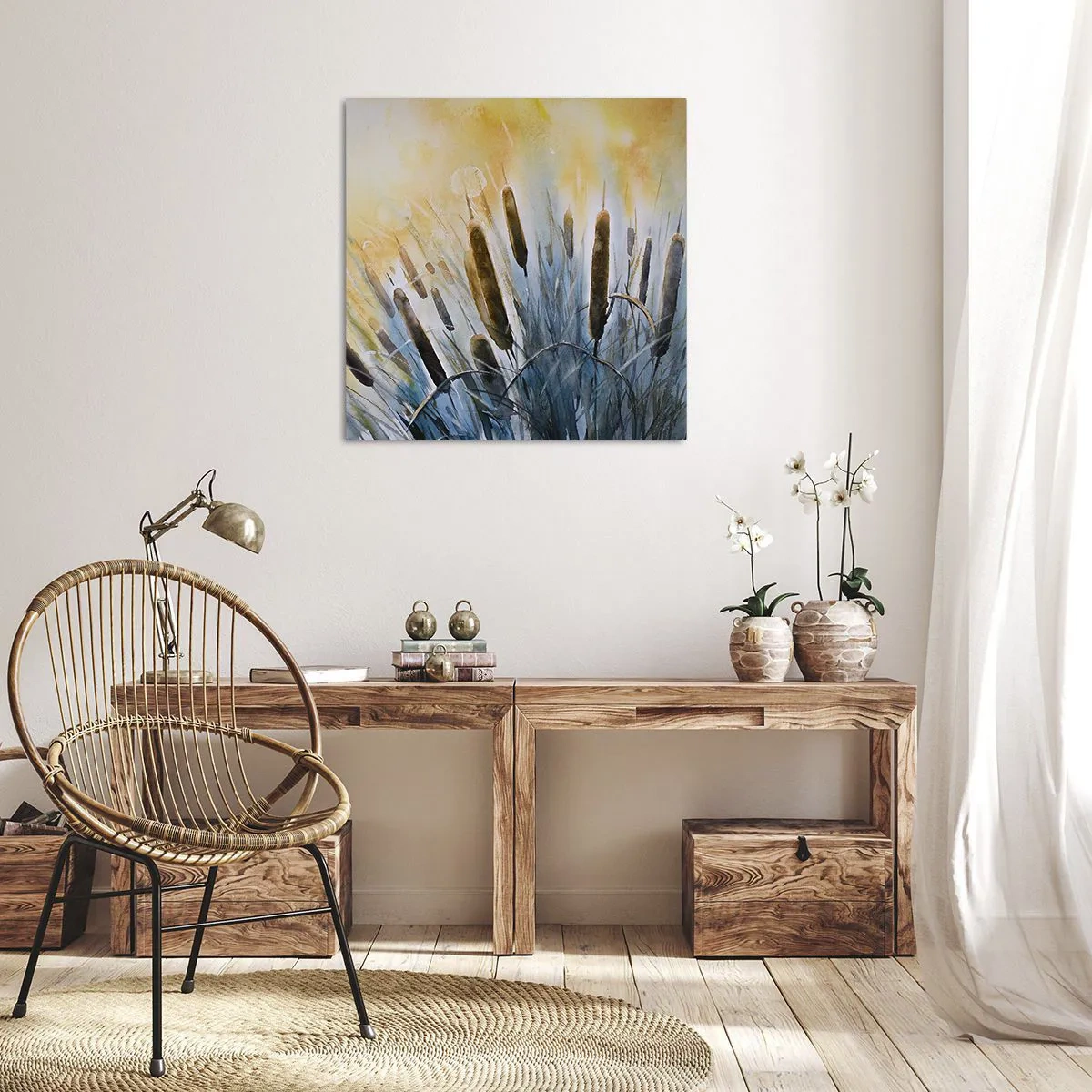 Obraz na plátně - Chlad vody, žár slunce - 30x30 cm