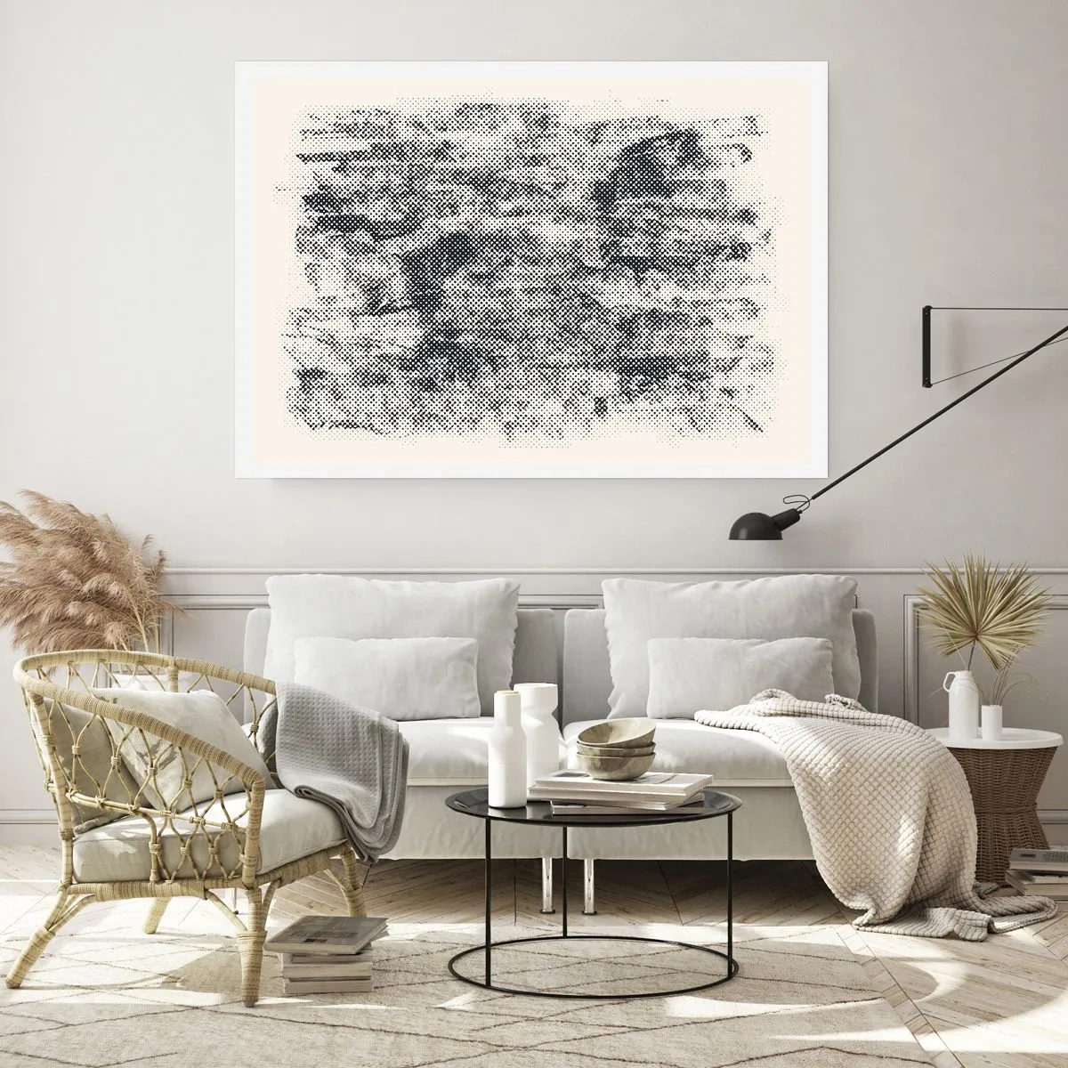 Plakát - Mlžná kompozice - 100x70 cm