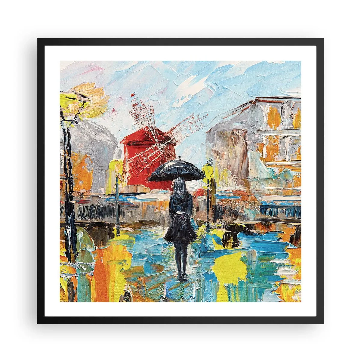 Plakát v černém rámu - Pařížské legendy - 60x60 cm