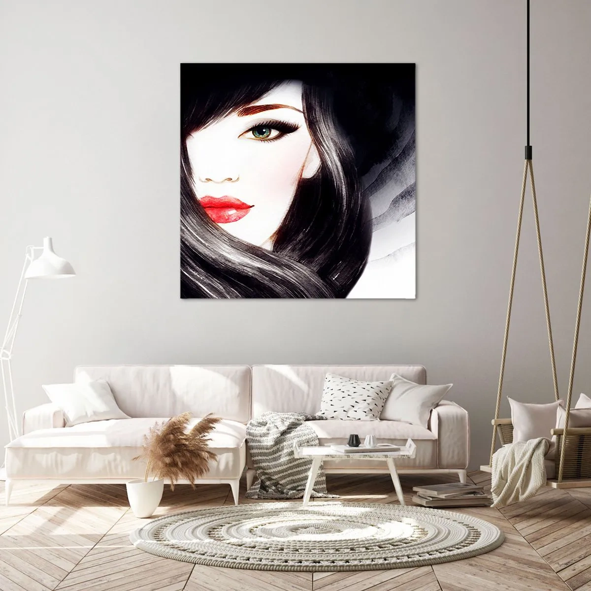 Obraz na plátně - Safírový pohled - 30x30 cm