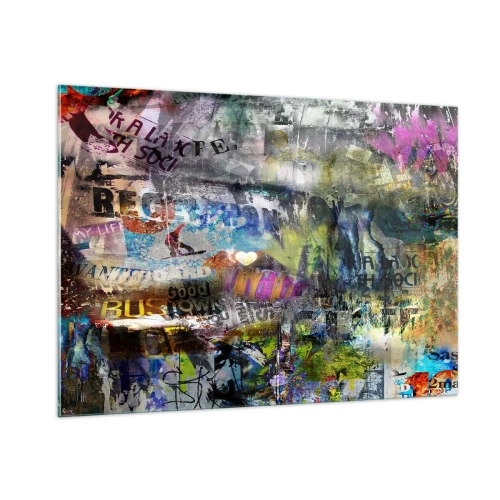 Obraz na skle - Koláž vzpomínek - 100x70 cm