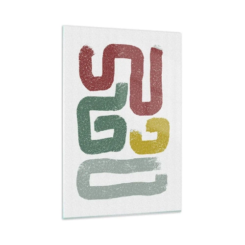 Obraz na skle - V neznámém jazyce - 80x120 cm