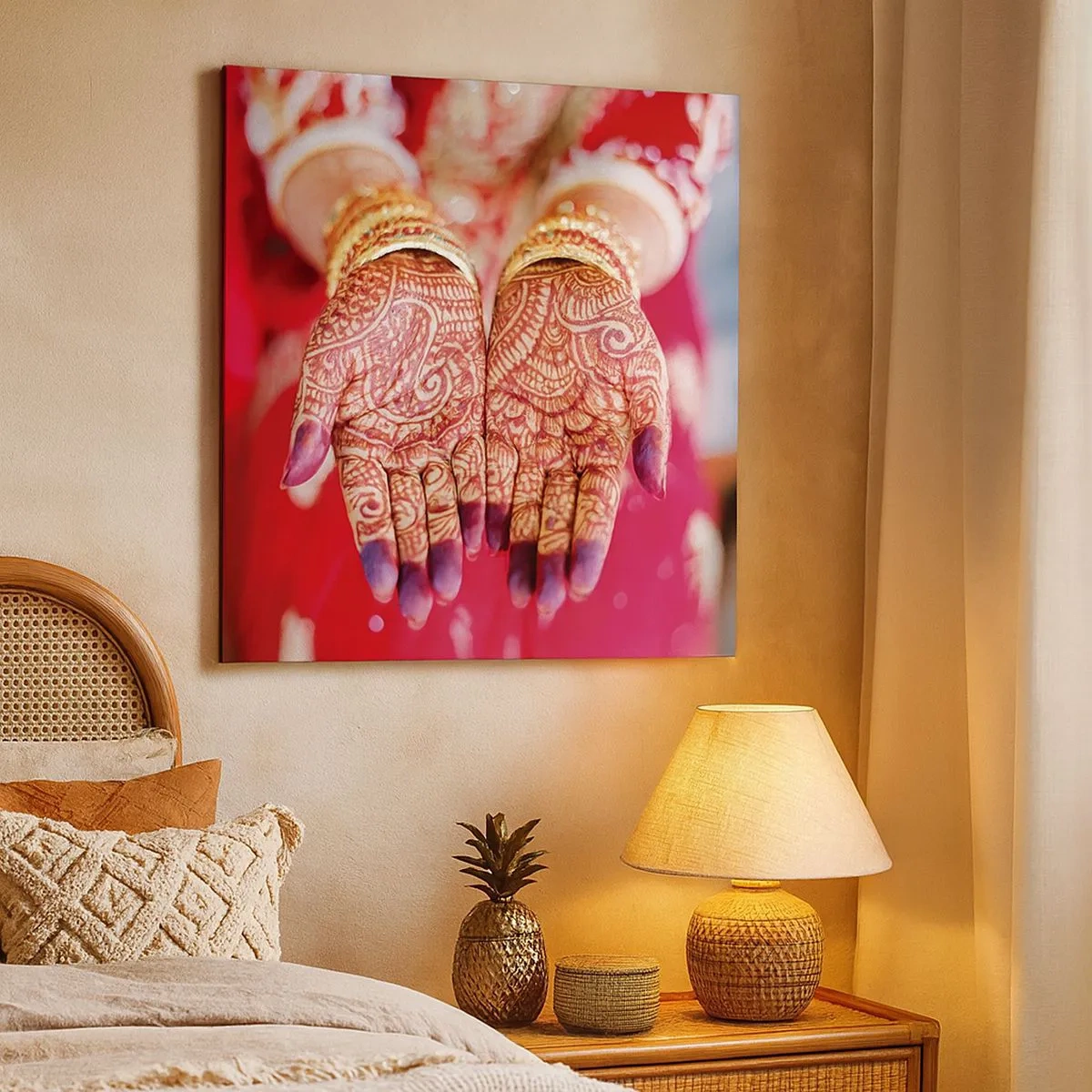 Obraz na plátně - Připravená chytit štěstí - 30x30 cm