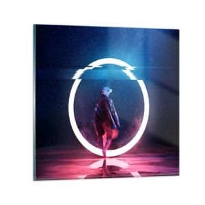 Obraz na skle - Mezi světy - 30x30 cm