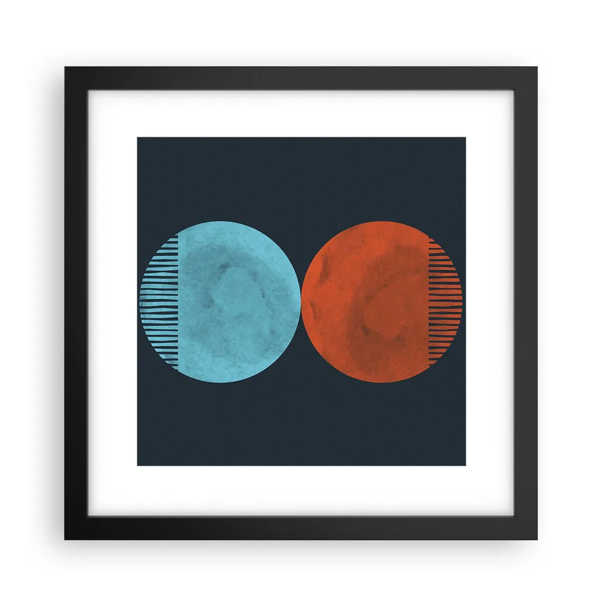 Plakát v černém rámu - Pouze geometrie? - 30x30 cm