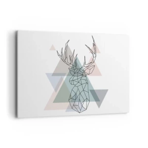 Obraz na plátně - V geometrickém lese - 120x80 cm