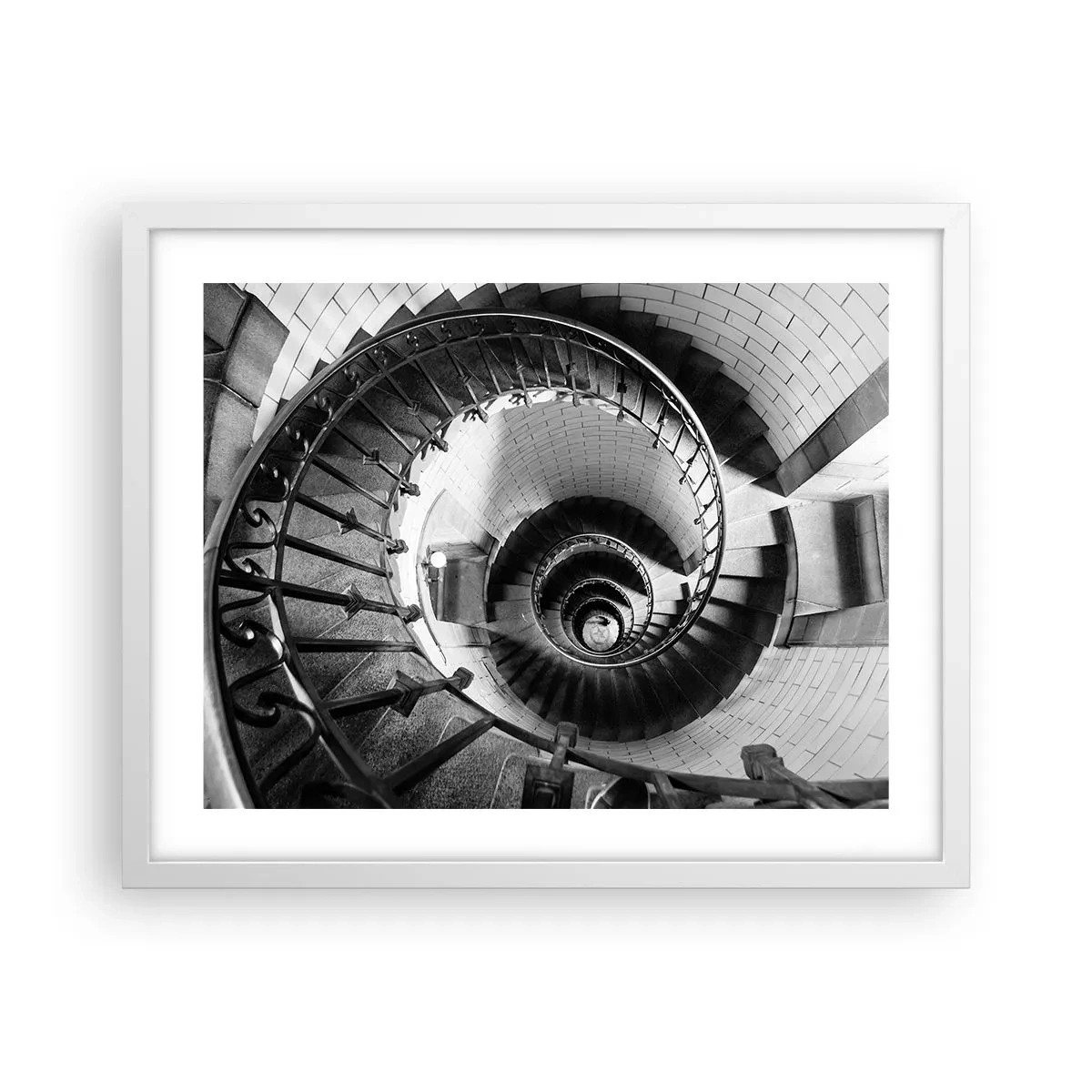 Plakát v bílém rámu - Jen výš a výš - 50x40 cm