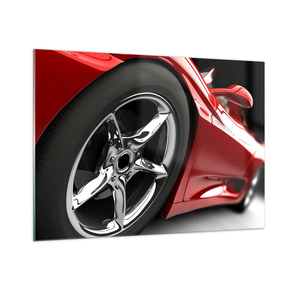 Obraz na skle - Vytvořený pro rychlost - 100x70 cm