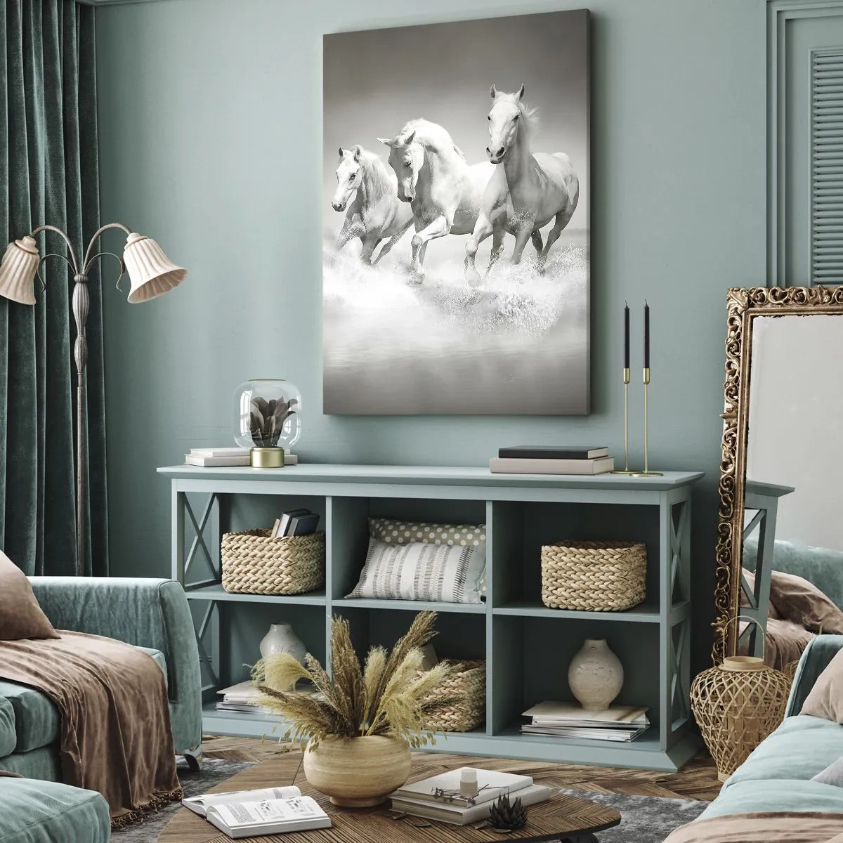 Obraz na plátně - Bílé šílenství - 70x100 cm