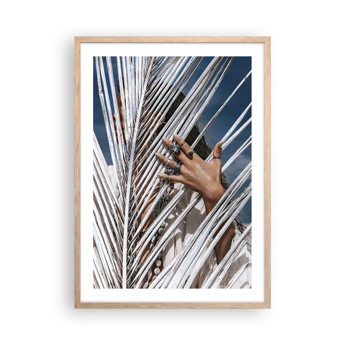 Plakát v rámu světlý dub - Šamanová holka? - 50x70 cm