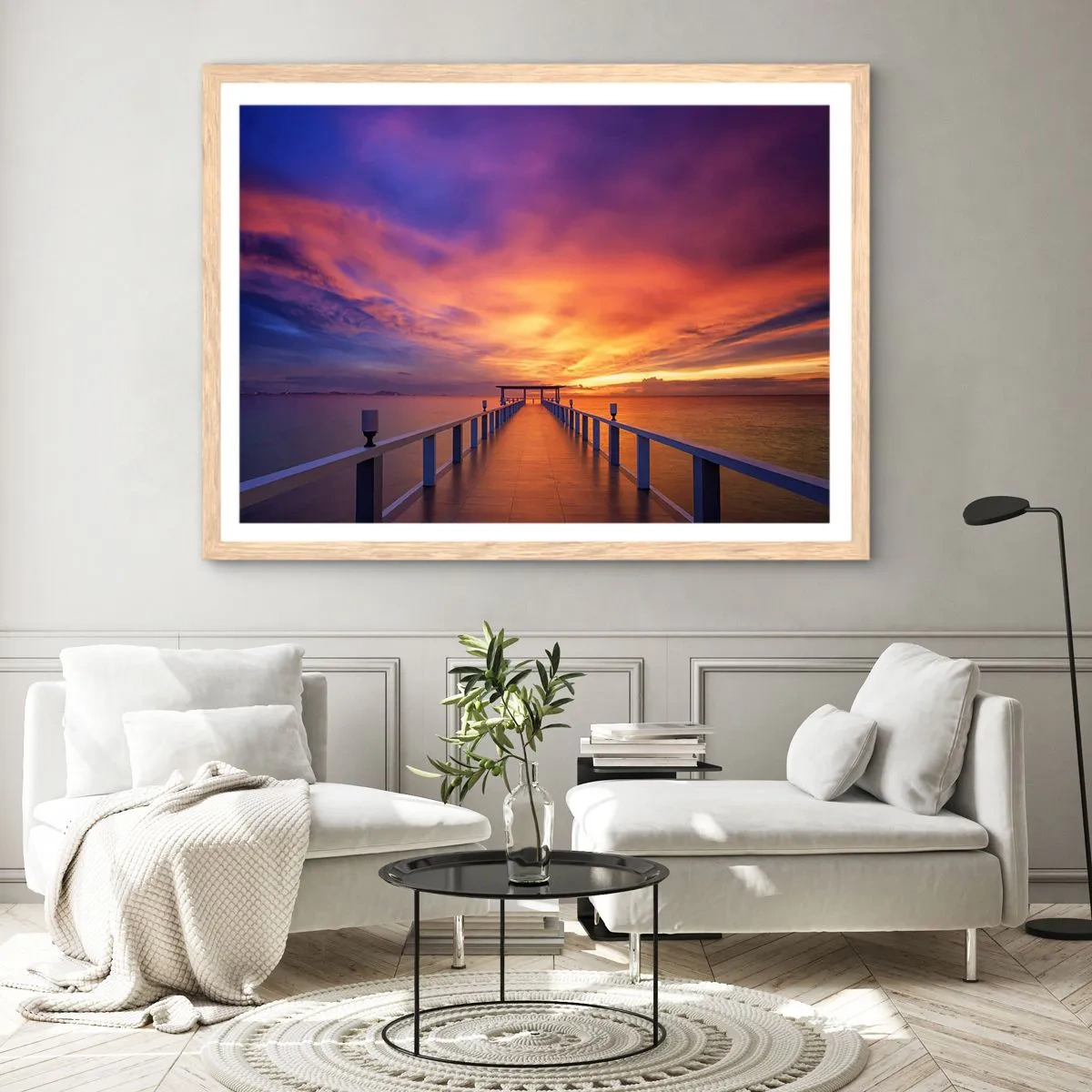 Plakát v rámu světlý dub - Bez konce - 70x50 cm