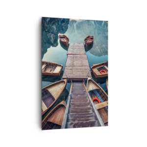 Obraz na plátně - Čekám v přístavu - 80x120 cm