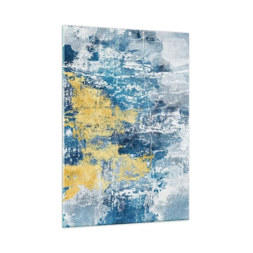 Obraz na skle - Abstrakce s dobrou náladou - 50x70 cm