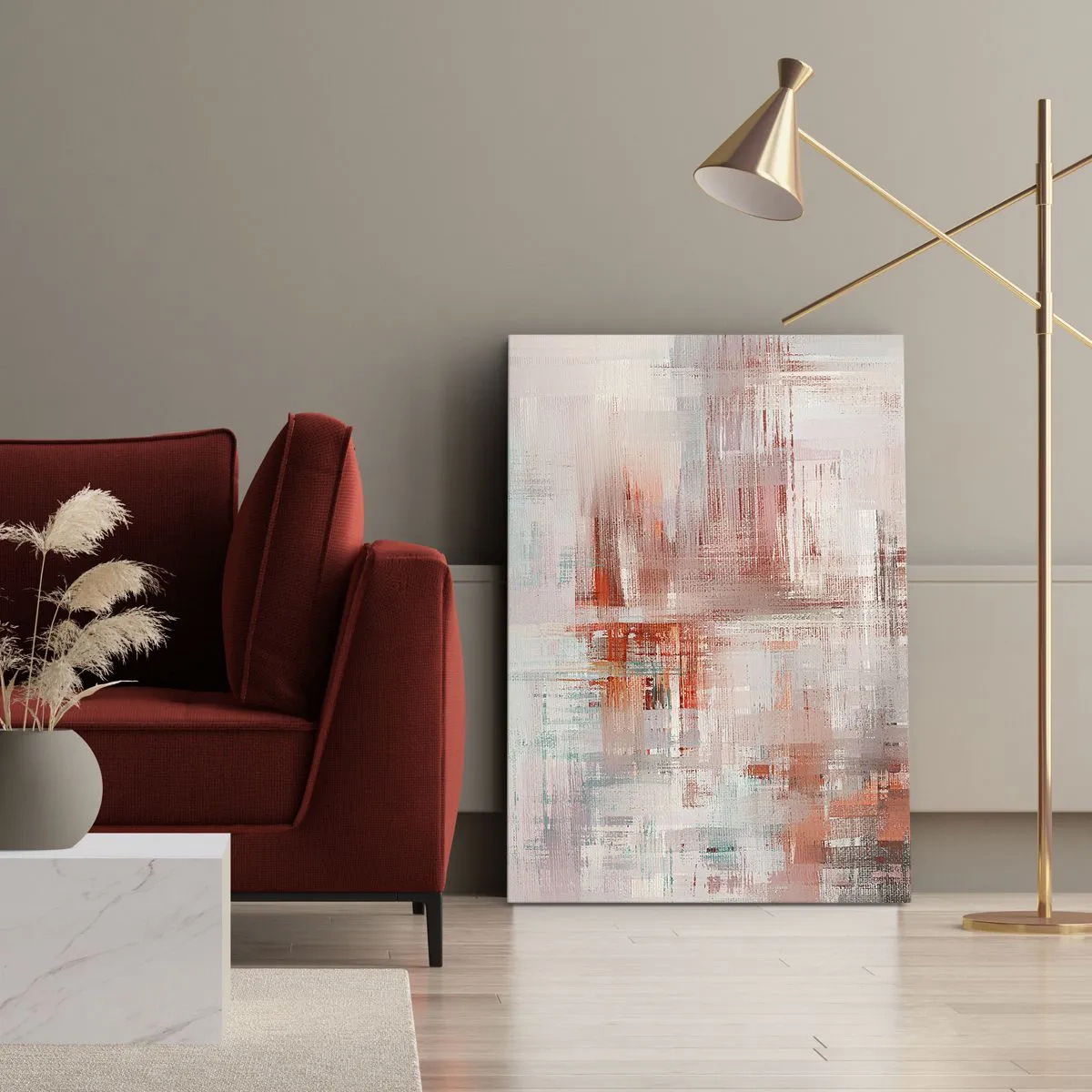 Obraz na plátně - Zamlžené. Ale růžové - 45x80 cm