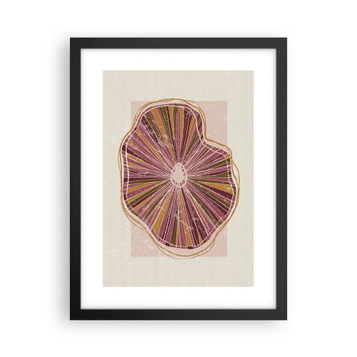 Plakát v černém rámu - Radiální abstrakce - 30x40 cm
