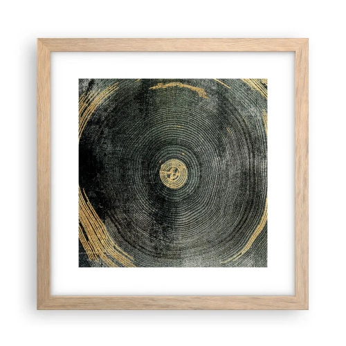 Plakát v rámu světlý dub - Změna a udržitelnost - 30x30 cm