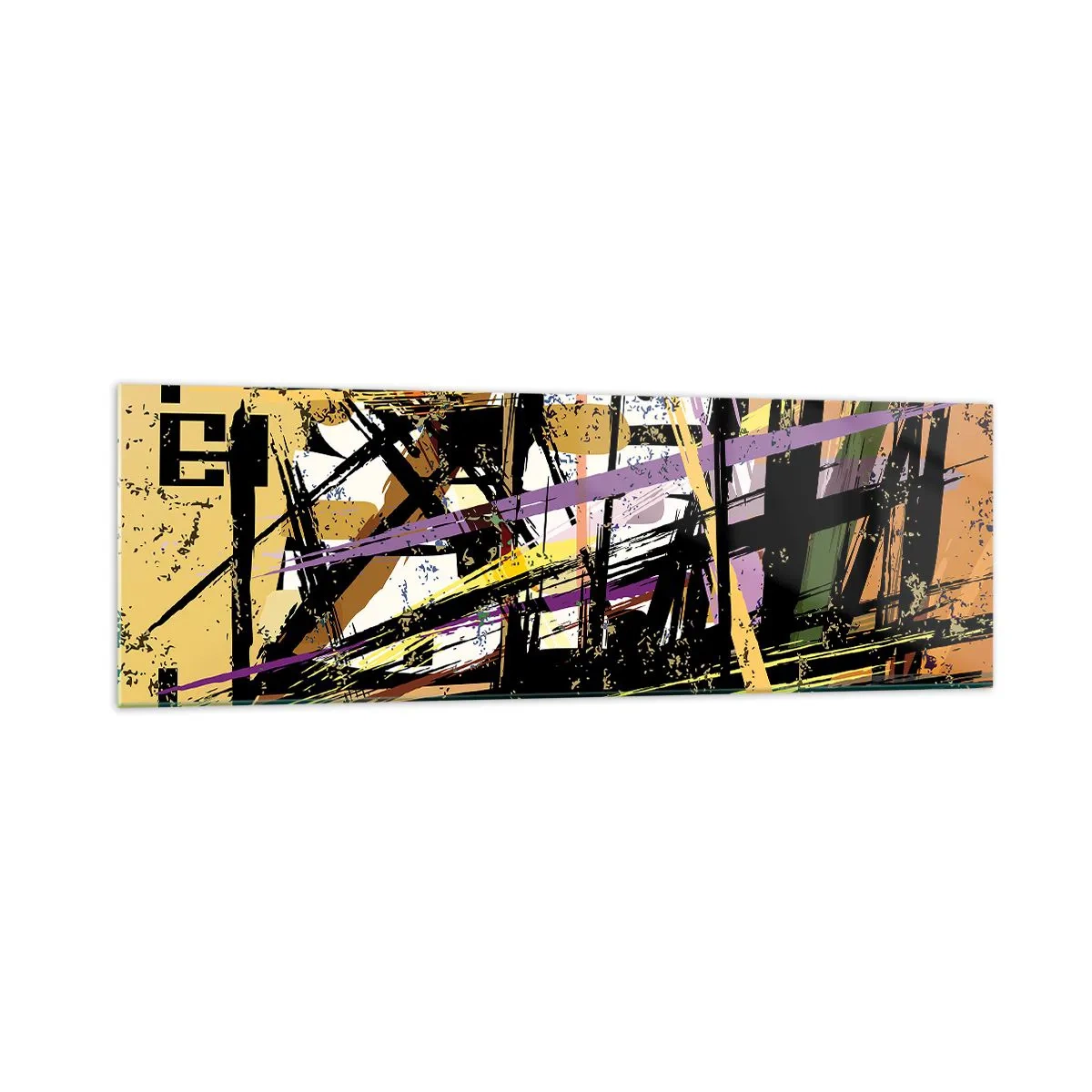 Obraz na skle - Ostrý řez - 160x50 cm
