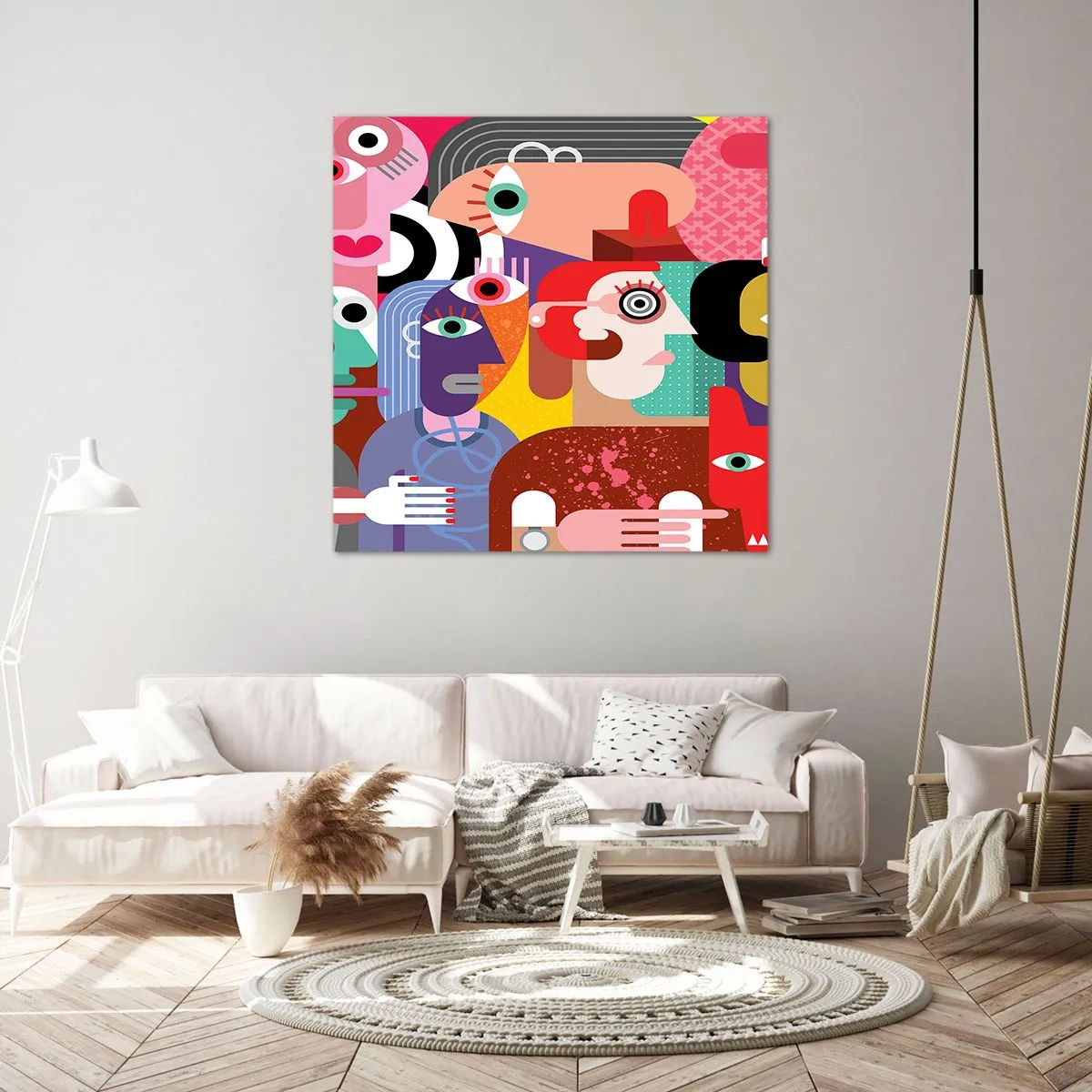 Obraz na plátně - My od pána Picassa - 70x70 cm