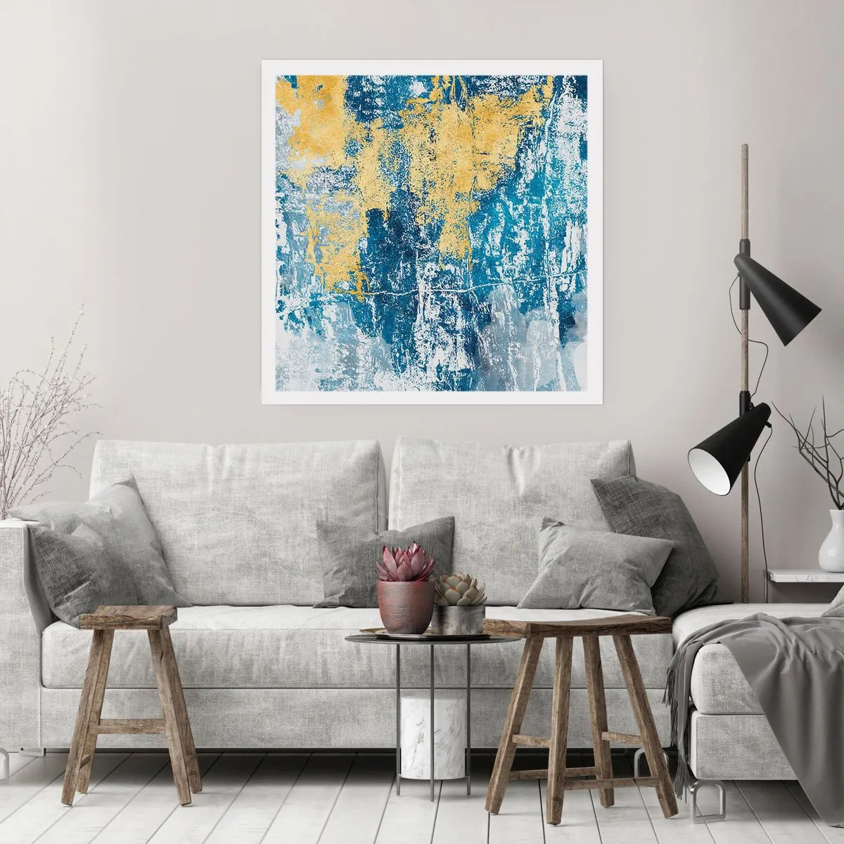 Plakát - Abstrakce s dobrou náladou - 40x40 cm