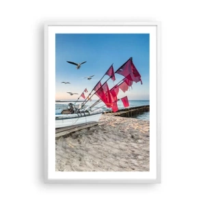 Plakát v bílém rámu - Zasloužená přestávka - 50x70 cm