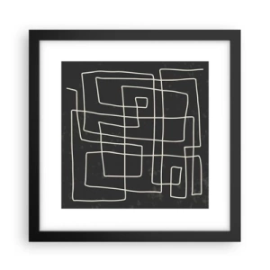 Plakát v černém rámu - Není to tak jednoduché - 30x30 cm