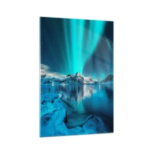 Obraz na skle - Noc plná světla - 70x100 cm