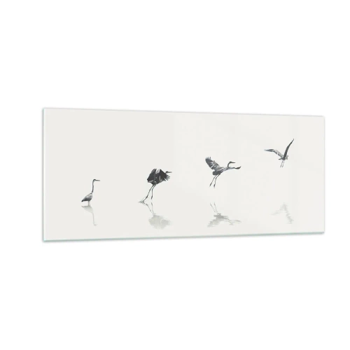 Obraz na skle - Čtyři jednoduché kroky - 100x40 cm