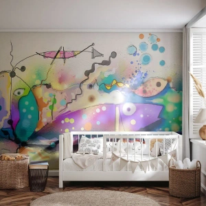 Fototapeta Samolepicí Deluxe Sticker - Chybí slova! - Abstrakce, Ryba, Grafika - 100x70 cm