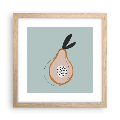 Plakát v rámu světlý dub - Pronikání do podstaty věcí - 30x30 cm