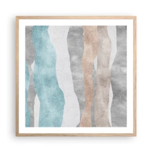Plakát v rámu světlý dub - Studie blízkosti - 60x60 cm