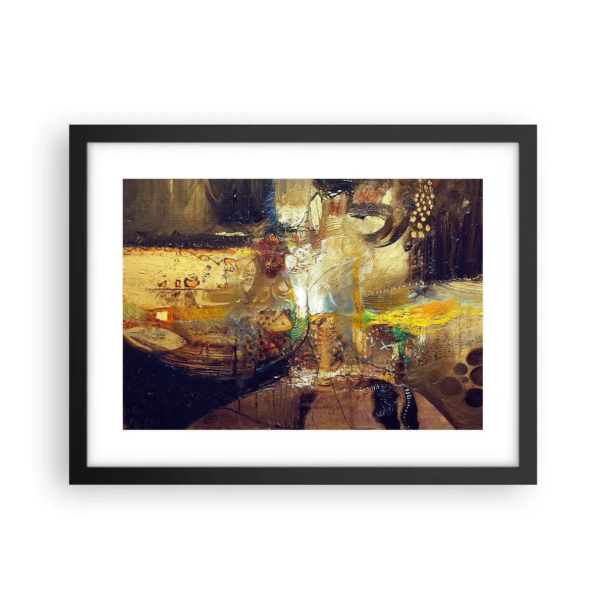 Plakát v černém rámu - Zima, tepleji, horko - 40x30 cm