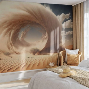 Fototapeta Premium Sand - Otevřený portál - Písek, Poušť, Písečná bouře - 400x280 cm