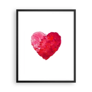 Plakát v černém rámu - All you need is love - 40x50 cm