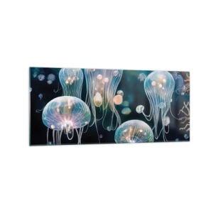 Obraz na skle - Podvodní ples - 120x50 cm