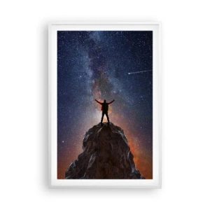 Plakát v bílém rámu - Síla je se mnou! - 61x91 cm