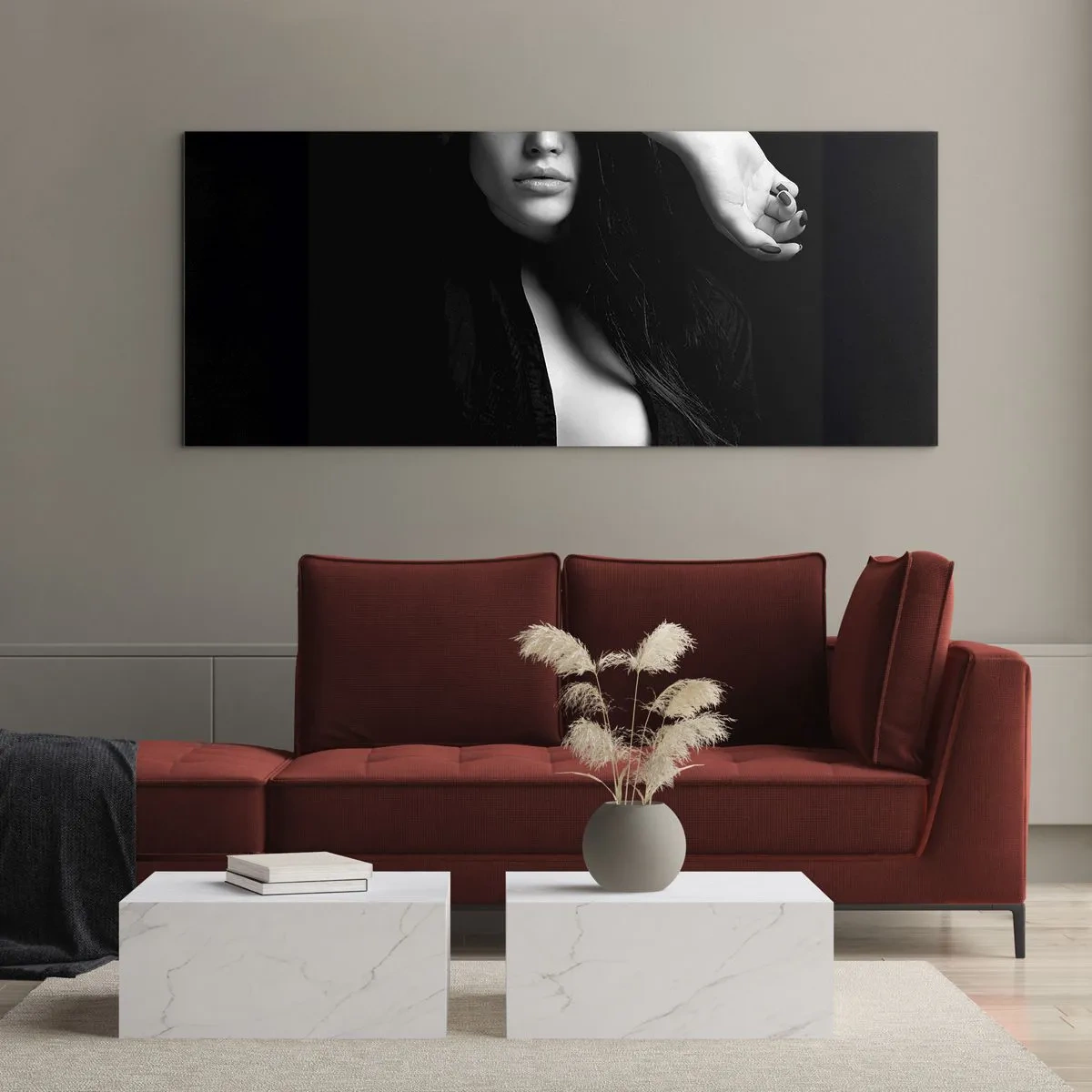 Obraz na skle - Škola svádění - 100x40 cm