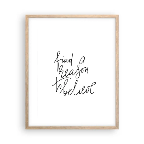 Plakát v rámu světlý dub - Je to možné - 40x50 cm