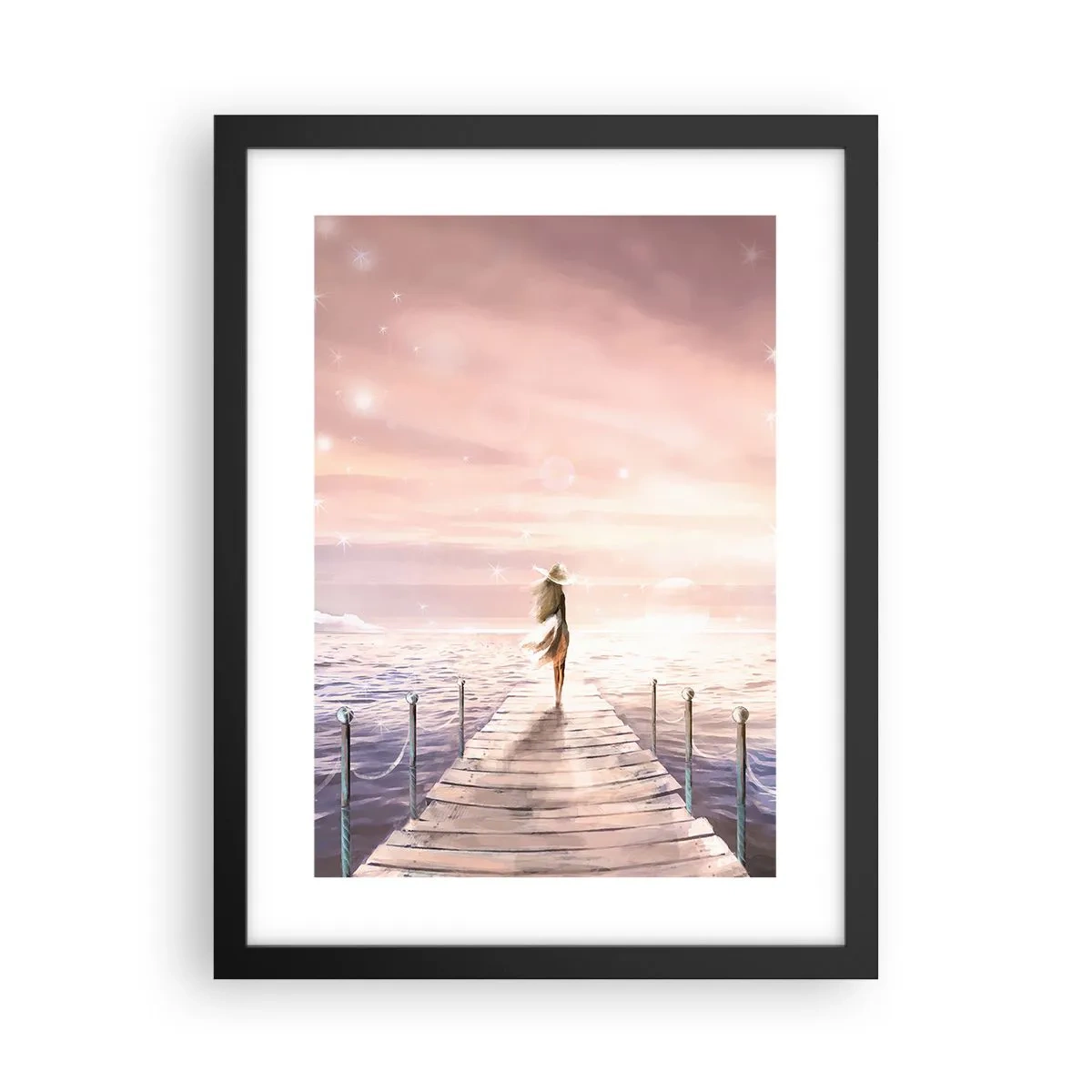Plakát v černém rámu - Ve světle snu - 30x40 cm