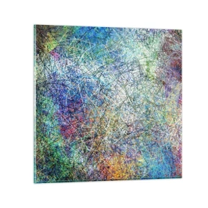 Obraz na skle - To není tak jednoduché - 70x70 cm