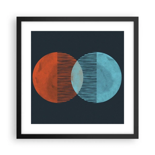 Plakát v černém rámu - Astronomická fantazie - 40x40 cm