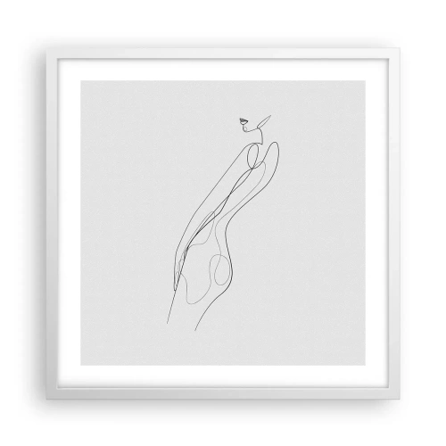 Plakát v bílém rámu - Pouze slib - 50x50 cm