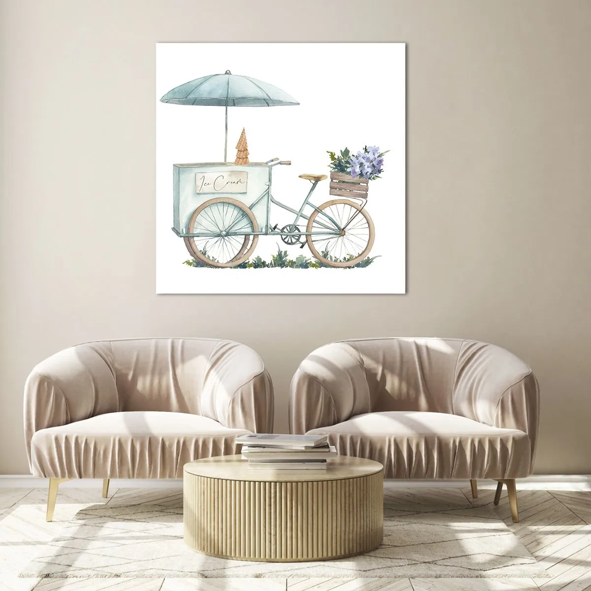 Obraz na skle - Sladká vzpomínka na léto - 60x60 cm