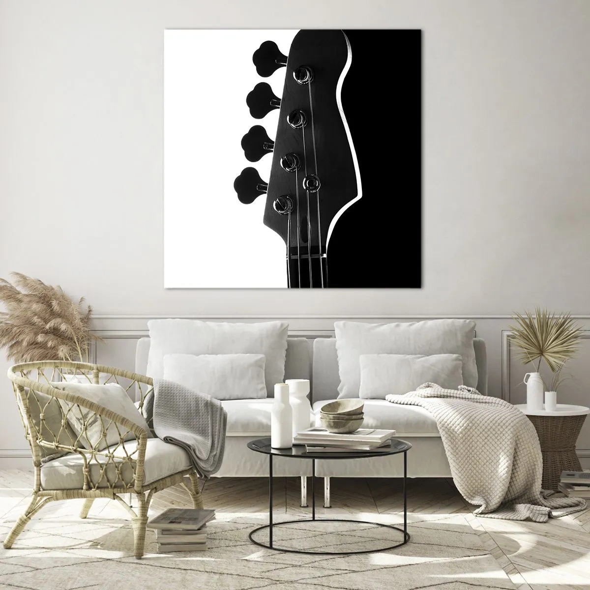 Obraz na skle - Rockové ticho - 30x30 cm