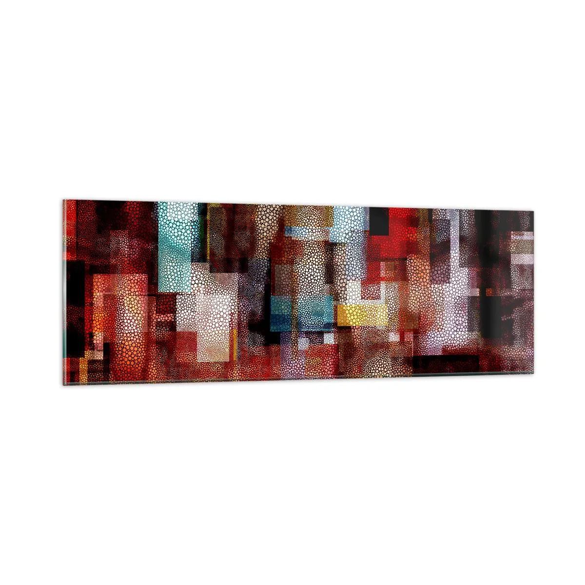 Obraz na skle - Chaos a zmatek - 90x30 cm
