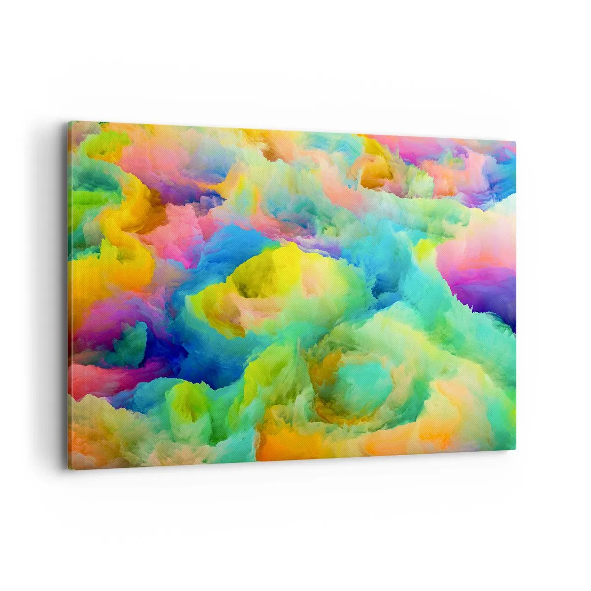 Obraz na plátně - Duhové chmýří - 100x70 cm