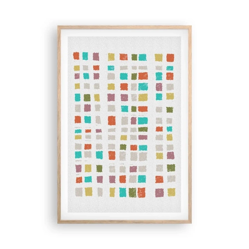 Plakát v rámu světlý dub - Neznámá hra - 61x91 cm